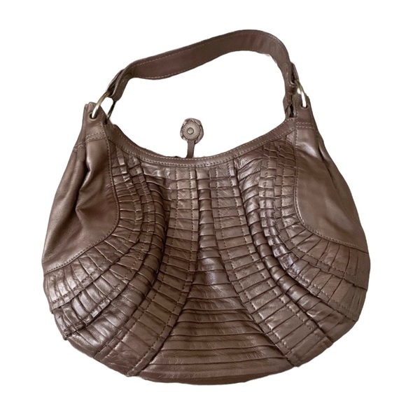 Isabella Fiore Handbags - Isabella Fiore | Brown Hobo Leather Handbag